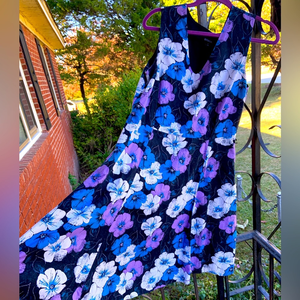 Floral fit n flare dress